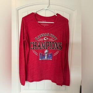 Women’s Majestic Threads Kansas City Chiefs Super Bowl Raglan size Medium